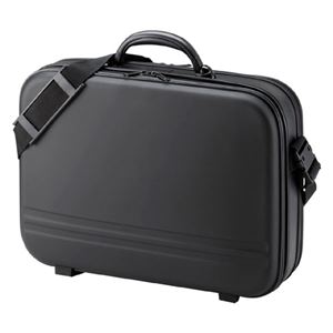 セミハードPCケース（ダブル、ブラック） BAG-716BK