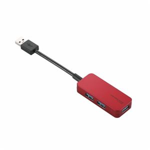 エレコム 3ポートUSB3.0ハブ U3H-K304BRD - 拡大画像