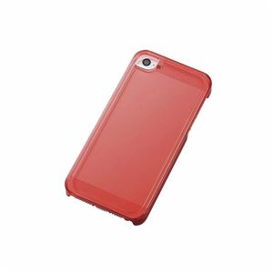 エレコム iPhone 5／5s用シャイニングケース／クリアレッド PS-A12PVSRDC