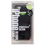 エアージェイ iPhone5c用UVコーティング スカイホルダー付ケース BK AC-5C-VSC BK