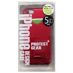 エアージェイ iPhone5c用UVコーティング スカイホルダー付ケース RD AC-5C-VSC RD