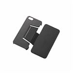 エレコム iPhone 5s／5用ソフトレザーカバー（スタンド） PS-A12PLFSBK