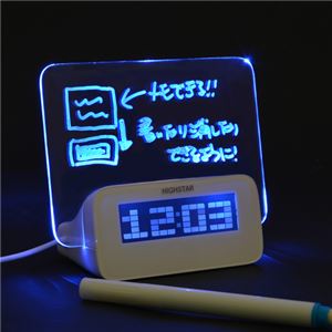 サンコー アイデアボード目覚まし時計 ALMCLK92