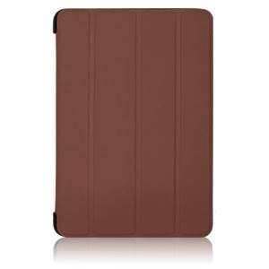 ブライトンネット iPadmini2012用ラバーコーティングロールスタンドケース ブラウン BI-PADMRCASE／BR - 拡大画像