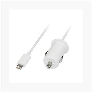 グリーンハウス MFI認証Lightningシガーソケット 1Aモデル ホワイト GH-ALTCCA-WH