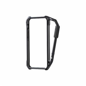 エレコム iPhone5s／5用アルミカラビナバンパー（ブラック） PS-A12ALBKBK