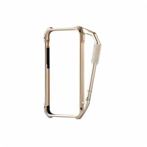 エレコム iPhone5s／5用アルミカラビナバンパー（ゴールド） PS-A12ALBKGD