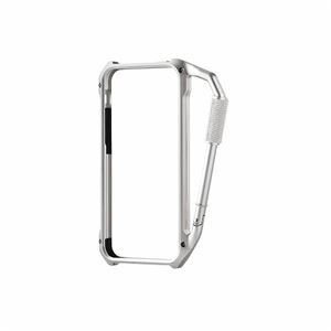 エレコム iPhone5s／5用アルミカラビナバンパー（シルバー） PS-A12ALBKSV
