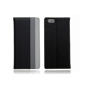 Cut＆Paste iPhone 6 3Colored Leather BK／GR CP14002-LFBG