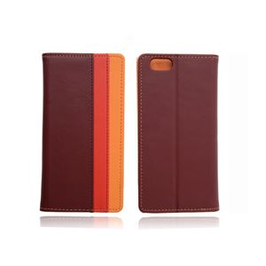 Cut＆Paste iPhone 6 3Colored Leather RD／OR CP14002-LFRO