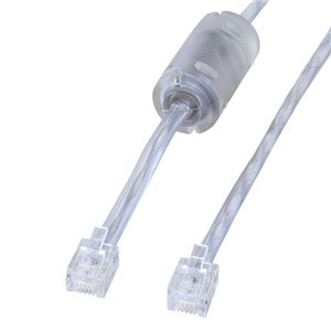 サンワサプライ　コア付シールドツイストモジュラーケーブル　TEL-FST-10N