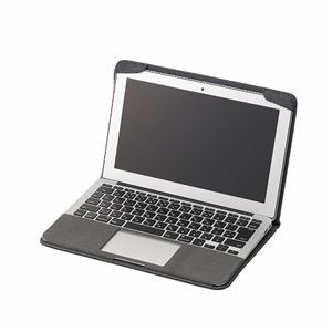 ELECOM（エレコム）　MacBook Air用ファブリックカバー　MB-A11FCBK - 拡大画像