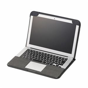 ELECOM（エレコム）　MacBook Air用ファブリックカバー　MB-A13FCBK - 拡大画像