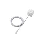 エレコム　ケーブル一体型LightningAC充電器(1A)　LPA-ACLAC150WH