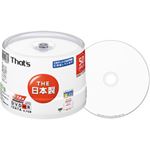 太陽誘電　That's　DVD-R　データ用　ワイドタイプ　プリンタブル白　DR-C47WWY50BN