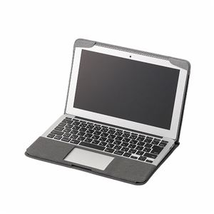 エレコム　MacBook Air用ファブリックカバー　MB-A11FCGY - 拡大画像