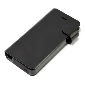 日本トラストテクノロジー Leather Battery Case for iPhone5/5S ブラック YJ-H60-BK