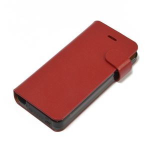 日本トラストテクノロジー Leather Battery Case for iPhone5/5S レッド YJ-H60-RE