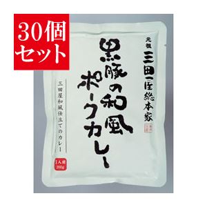 【30個セット】 三田屋総本家 黒豚の和風ポークカレー