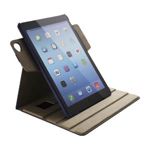 エレコム iPadAir2用ファブリックカバー（360度回転タイプ） TB-A14360FBU - 拡大画像