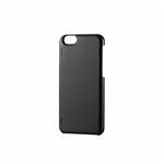 エレコム iPhone 6用シェルカバー（ICカード収納） PM-A14PVICBK