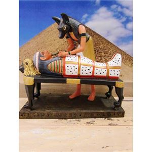 ワールドピクチャー アヌビス＆ツタンカーメンA エジプト雑貨 W-68497A-5800 - 拡大画像