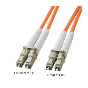 サンワサプライ 光ファイバケーブル HKB-LCLC6-10L