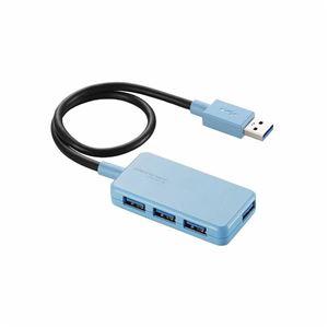 エレコム USB3.0ハブ（Windowsタブレット向け） U3H-A411BBU - 拡大画像