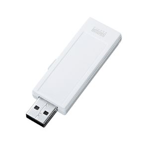 サンワサプライ USB2.0メモリ（16G、手書き可能） UFD-RNS16GW - 拡大画像