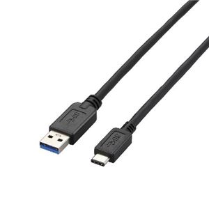 エレコム USB3.1ケーブル（A-TypeC） USB3-AC20BK - 拡大画像