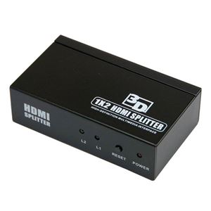 HORIC HDMIスプリッター 2分配器 1入力2出力 LJ-1205 - 拡大画像