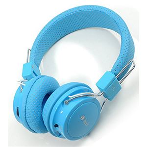 eiYAAA Bluetoothステレオヘッドホン（MP3再生機能付き） ブルー k-217-3 - 拡大画像