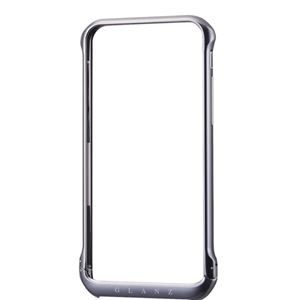 エレコム iPhone6用アルミバンパー PM-A14ALBG1BK - 拡大画像