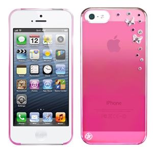 Bling My Thing iPhone 5s／5 Pink Metallic Mirror Butterflies Light Rose BMT22-16-09-41