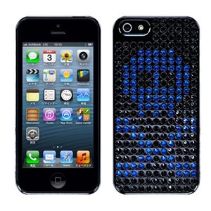 Bling My Thing Bling Extravaganza iPhone 5s／5 Black M Skull Capri Blue EI5-BM-BK-SCB