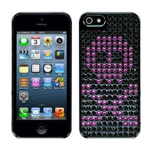 Bling My Thing Bling Extravaganza iPhone 5s／5 Black M Skull Fuchsia EI5-BM-BK-SFU