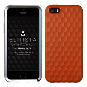 Bluevision Elitista for iPhone 5s／5 Mandarino BV-ELI-IP5S-MDR