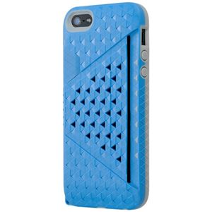 Bluevision Kaleido Card Slot Case for iPhone 5s／5 Cobalt Blue BV-KALCSIP5-BL