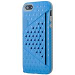 Bluevision Kaleido Card Slot Case for iPhone 5s／5 Cobalt Blue BV-KALCSIP5-BL