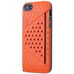 Bluevision Kaleido Card Slot Case for iPhone 5s／5 Passion Orange BV-KALCSIP5-OR