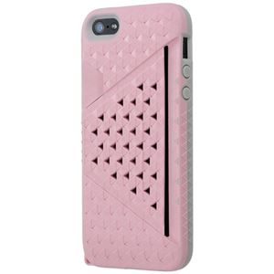 Bluevision Kaleido Card Slot Case for iPhone 5s／5 Sakura Pink BV-KALCSIP5-SA