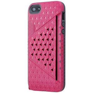 Bluevision Kaleido Card Slot Case for iPhone 5s／5 Strawberry Pink BV-KALCSIP5-ST