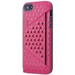 Bluevision Kaleido Card Slot Case for iPhone 5s／5 Strawberry Pink BV-KALCSIP5-ST