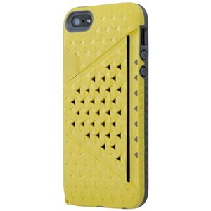 Bluevision Kaleido Card Slot Case for iPhone 5s／5 Canary Yellow BV-KALCSIP5-YL