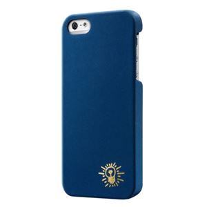 Case Scenario KEITH HARING Nubuk Case for iPhone 5 Gold Light Bulb Blue KH-IPH5-GLBL