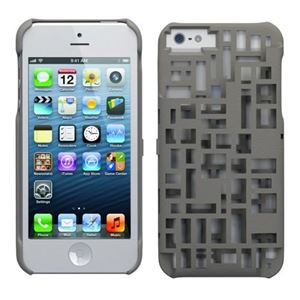 Freshfiber Mondriaan with credit card slot for iPhone 5s／5 Grey FF-85091504