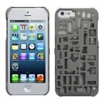 Freshfiber Mondriaan with credit card slot for iPhone 5s／5 Grey FF-85091504