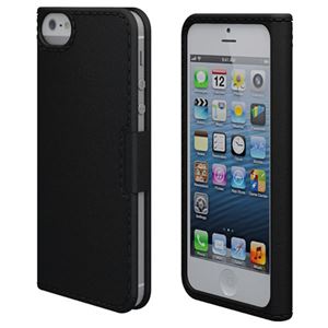 Freshfiber Stitched Book for iPhone 5s／5 Graphite Black FF-85711501