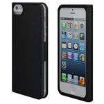 Freshfiber Stitched Book for iPhone 5s／5 Graphite Black FF-85711501