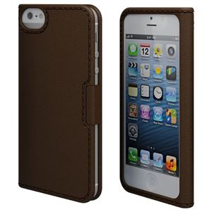 Freshfiber Stitched Book for iPhone 5s／5 Brown FF-85711503